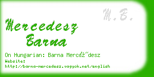 mercedesz barna business card